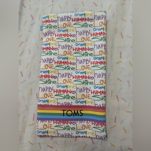 Toms Accessories - TOMS Multicolor Rainbow Cloth Sunglasses Case